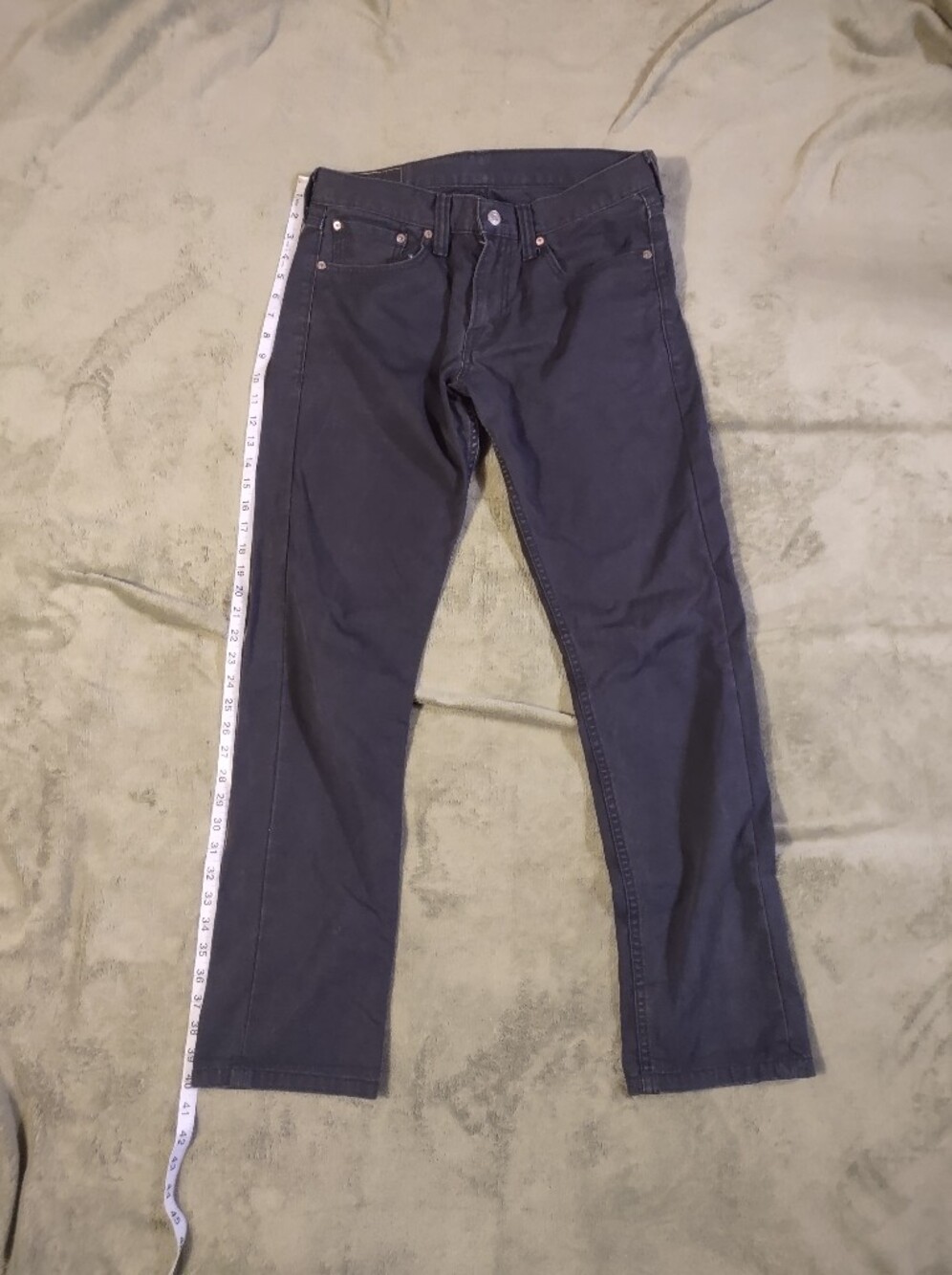 Men's Dark Gray Slim Straight Jeans - Classic Everyday Style
